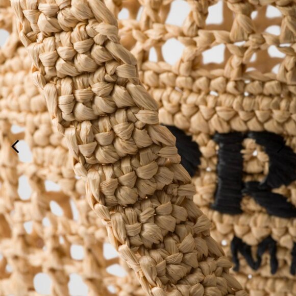 💎BRAND NEW PRADA NATURAL CROCHET RAFFIA TOTE SHOULDER BAG AUTHENTIC💎 - Picture 5 of 6